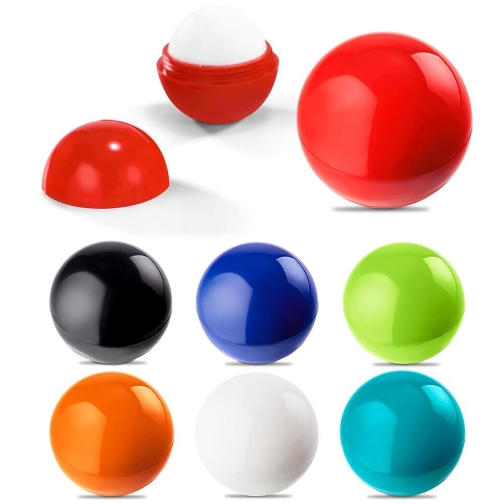 Vinyl & UV Stickers : Round Coloured Lip Balms (IDEA-5273)