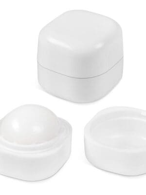 Vinyl & UV Stickers : White Cubed Lip Balm (Code HWB-9800)