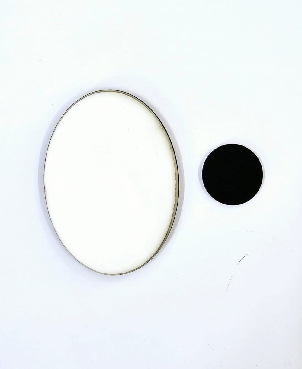 Laser Sublimation Blanks : 3mm Super Glossy OVAL Single Sided MDF Fridge Magnet