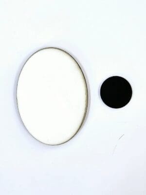 Laser Sublimation Blanks : 3mm Super Glossy OVAL Single Sided MDF Fridge Magnet