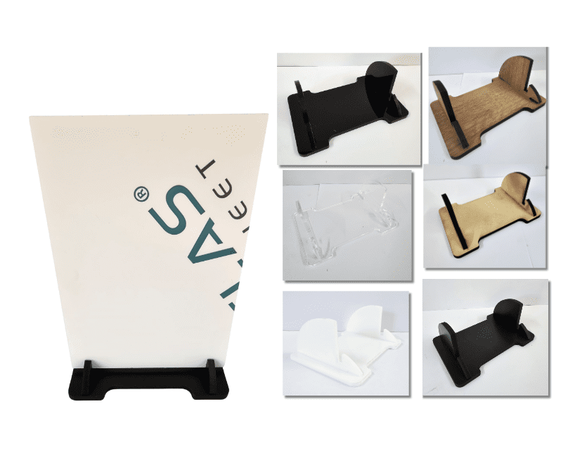 Laser Acrylic & Wood : Slanted DIY Stands for A5, A4 and A3 Boards