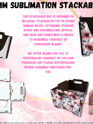Laser Sublimation Blanks : Super Glossy 3mm Sublimation Stackable Box (Single & Double Sided)