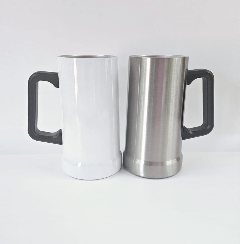 23oz German Mug For Sublimation Sublimation Blanks : 23oz Steel Sublimation Beer Mugs