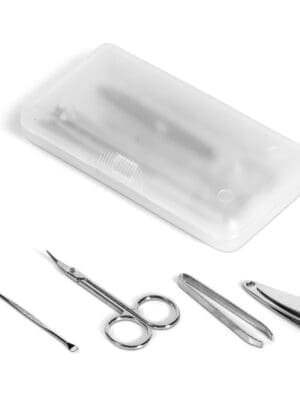 4-Piece Clear Manicure & Pedicure Set Case and Tools Manicure Set : 4-Piece Clear Manicure & Pedicure Set (CODE: GIFT-9982)