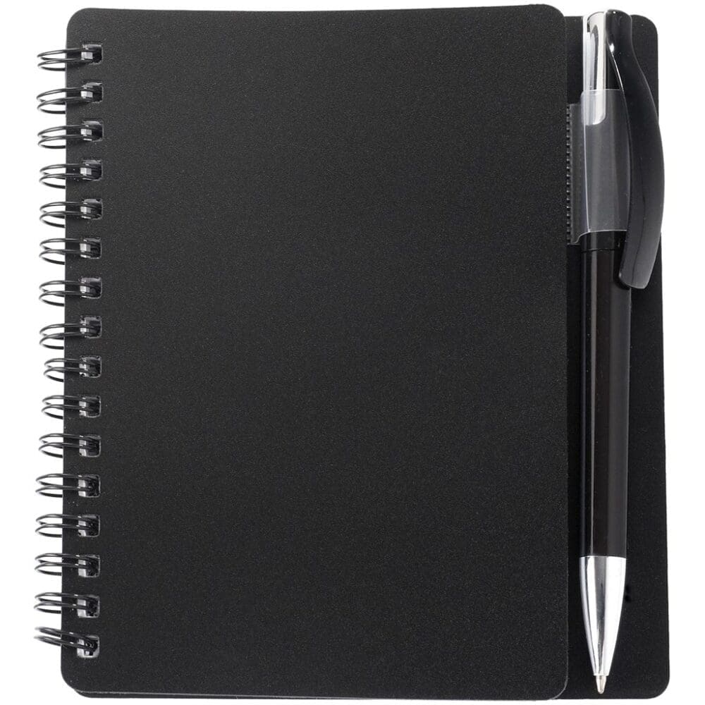 Stationery ; A6 Blank Coloured Spiral Notebook & Pen (CODE: IDEA-1920)