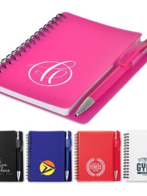 A6 Coloured Spiral Notebooks Stationery ; A6 Blank Coloured Spiral Notebook & Pen (CODE: IDEA-1920)