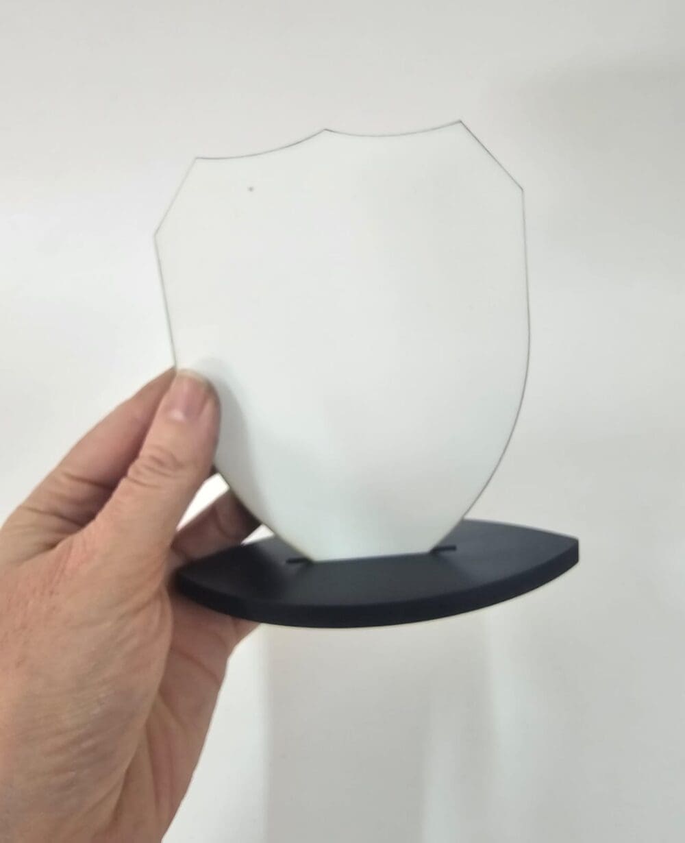 Laser Sublimation Blanks : 3mm Super Glossy Sublimation MDF Shield Style Award/Trophy (Small, Medium & Large)