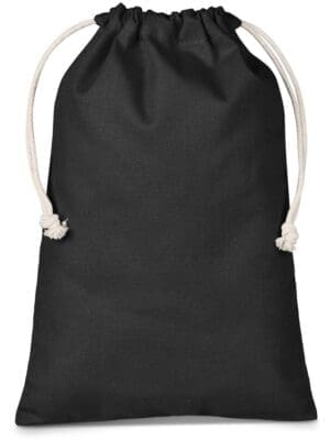 BAG-4701-BAG-4701-BL-NO-LOGO_1024X1024 Sublimation Blanks : Midi Black Cotton drawstring pouches