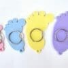 Direct UV Print : Pastel Acrylic Range : Baby Foot Keychain, Disc + Split Keyring (7 Colours)