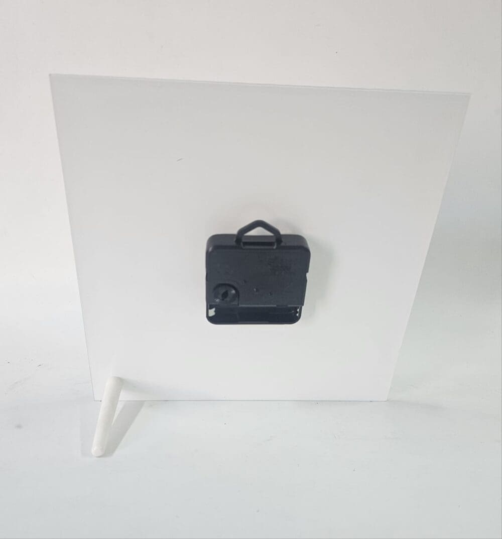 Sublimation Blanks : Glossy Tile Glass Clocks For Sublimation (20 by 20cm)