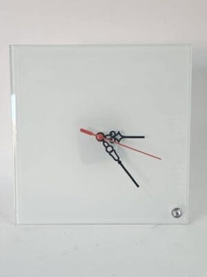Sublimation Blanks : Glossy Tile Glass Clocks For Sublimation (20 by 20cm)