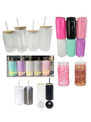 17oz Glitter Bottle Steel Tumblers