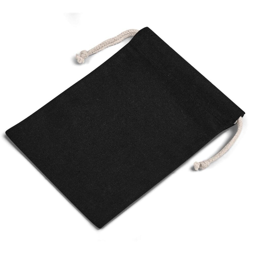 Sublimation Blanks : Mini Black Cotton drawstring pouches