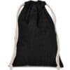Sublimation Blanks : Mini Black Cotton drawstring pouches