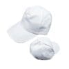 Sublimation Blanks : Peak White Polyester Caps with metal clip