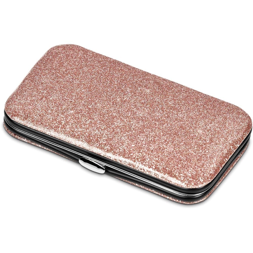 Manicure Set  :  5-Piece Rose Gold Glitter Manicure & Pedicure Set (CODE: PC-AM-146-B)