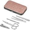 Manicure Set  :  5-Piece Rose Gold Glitter Manicure & Pedicure Set (CODE: PC-AM-146-B)