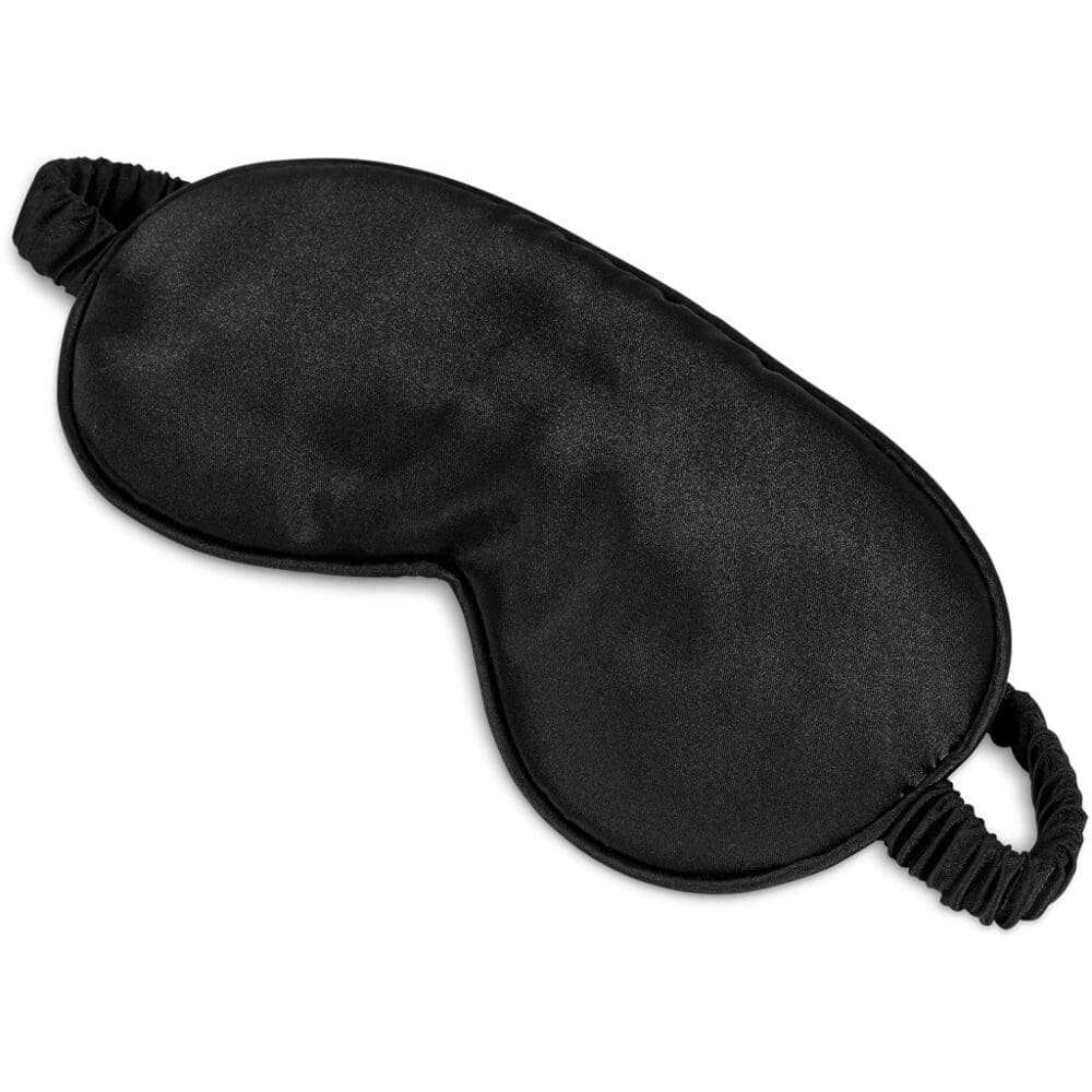 Novelty : Eye Mask, Black Satin Eye Mask with black satin bag (CODE: GF-EE-1115-B)