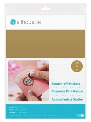 ScratchoffGold Arts & Crafts : Silhouette Scratch off Stickers Sheets (Gold)