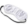 Sublimation Blanks : Eye Mask, Silver White satin with flexible black elastic band (CODE: GIFT-17560)