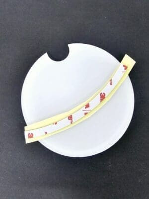 Subli Acylic Licence disc with 3m2 Laser Sublimation Blanks : 3mm Subli-Acrylic License Disc Holder with 3m Double Sided tape