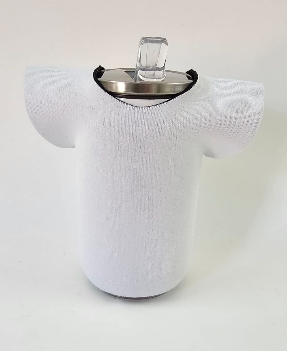 T-shirt soda can holder with can Sublimation Blanks : Neoprene Soda Can (Koozie) Holders (TTX)