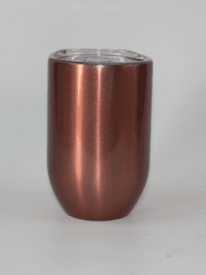 Sublimation Blanks : 12oz ROSE GOLD STRAIGHT (Gin) Wine Tumbler