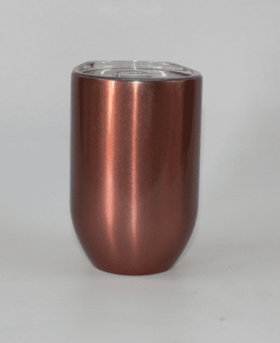 Sublimation Blanks : 12oz ROSE GOLD STRAIGHT (Gin) Wine Tumbler