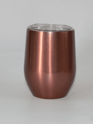 Sublimation Blanks : 12oz ROSE GOLD EGG Wine Tumblers