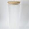 25oz Frosted Glass Tumblers Sublimation Blanks : 25oz Glass Libbey Tumblers with Bamboo Lids (Clear or Frosted)