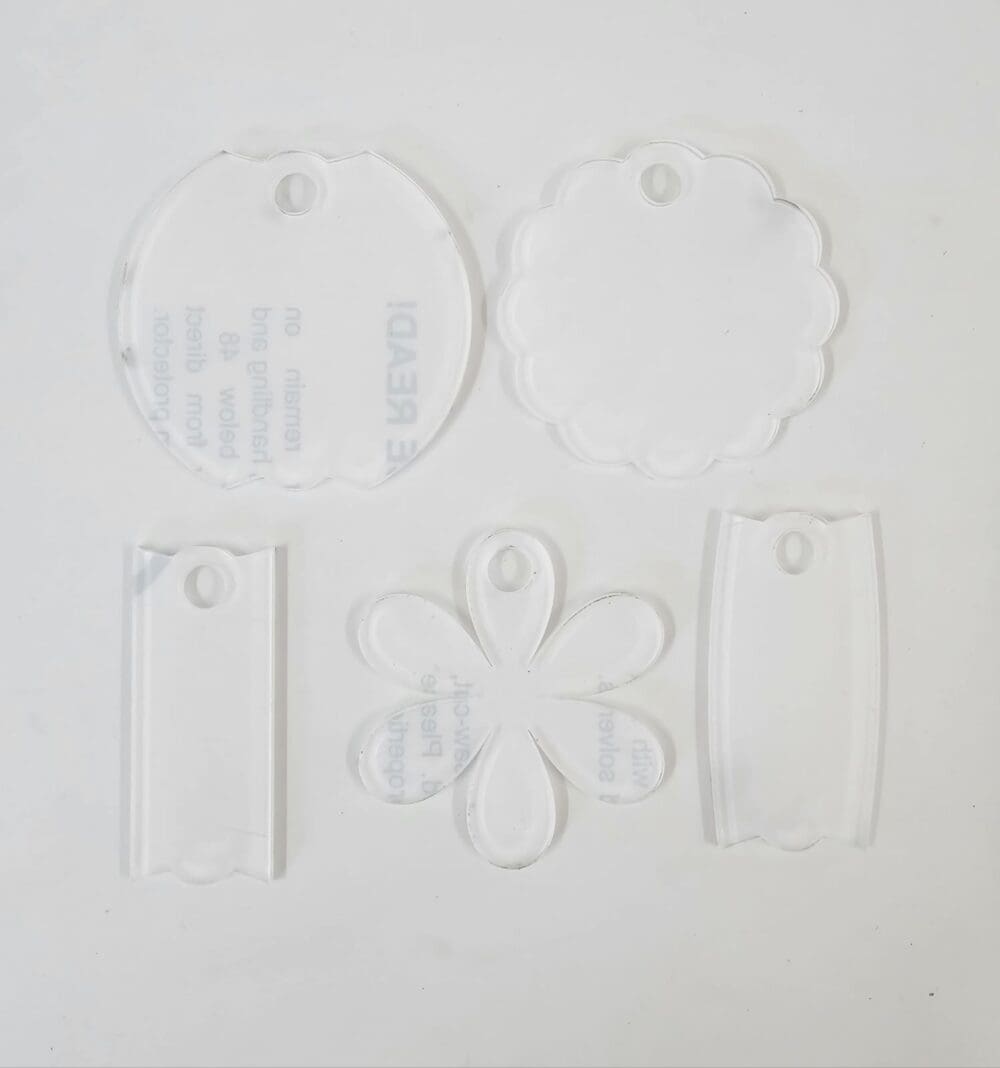 UV DTF Direct Print : 3mm CLEAR 40oz Stanley Acrylic Name Plate (5 Styles)