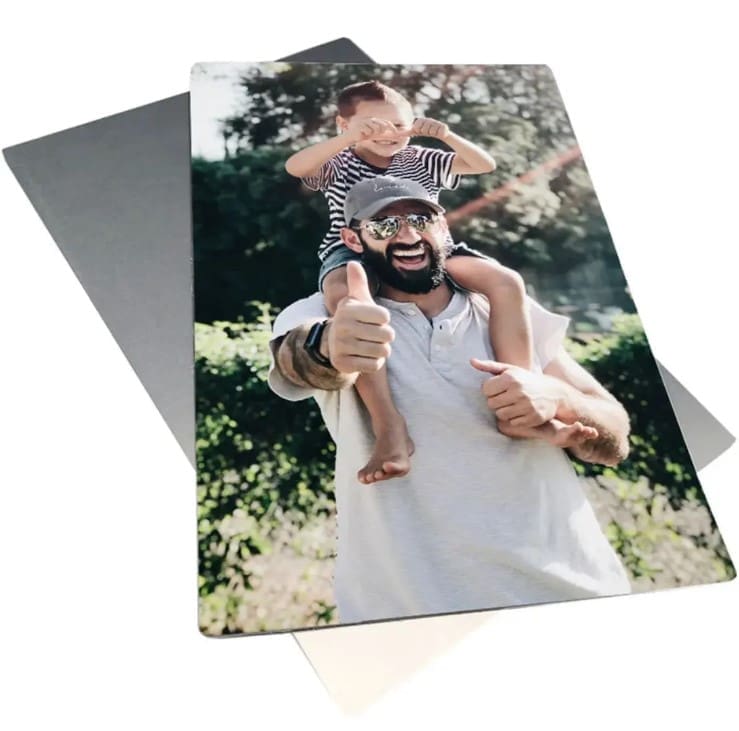 Sublimation Blanks : A4 Aluminum Photo or Sign Sheets (Satin Silver & White)