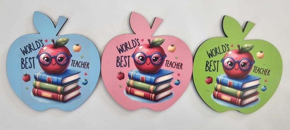 Laser Sublimation Blanks : Super Glossy 3mm Single Sided COASTERS Sublimation MDF (House, Apple, Circle, Square Sharp, Square Rounded, Heart)