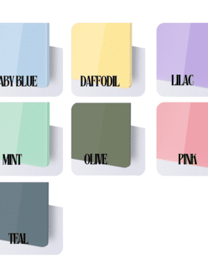 Laser Acrylic Shapes : 3mm Cast Pastel Acrylic Circle Range (10, 12, 15cm)