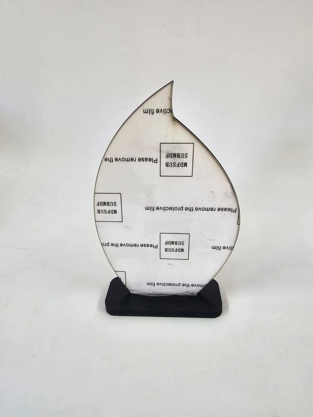 Laser Sublimation Blanks : 3mm Super Glossy Single or Double Sided Sublimation MDF Plaque/Award ONE FLAME