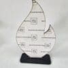 Laser Sublimation Blanks : 3mm Super Glossy Single or Double Sided Sublimation MDF Plaque/Award 2 FLAMES
