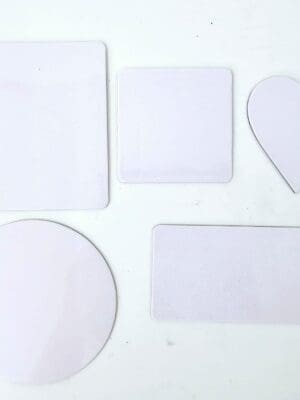 Sublimation Blanks : Fridge Magnets (Heart, Square, Rectangle, Circle) (TTX)