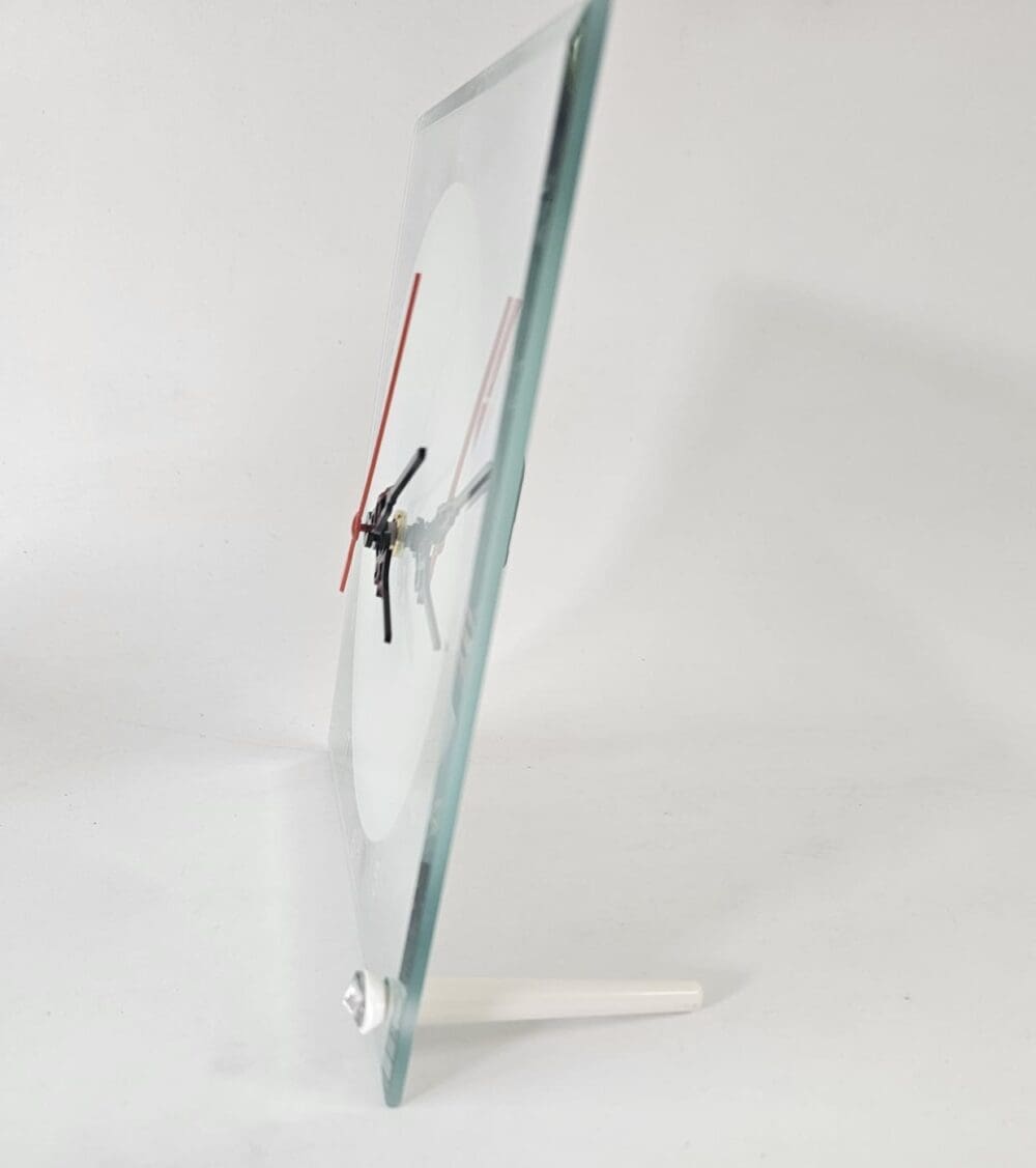 Sublimation Blanks : Glass, Mirror Square Clock (With Numbers)