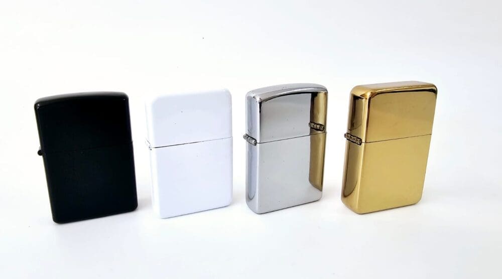 Sublimation Blanks : Zippo Style Lighters (Black, Gold, Silver & White)