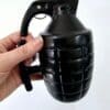 Limited Edition :  Novelty 12oz Black Ceramic Grenade Mugs With Lid