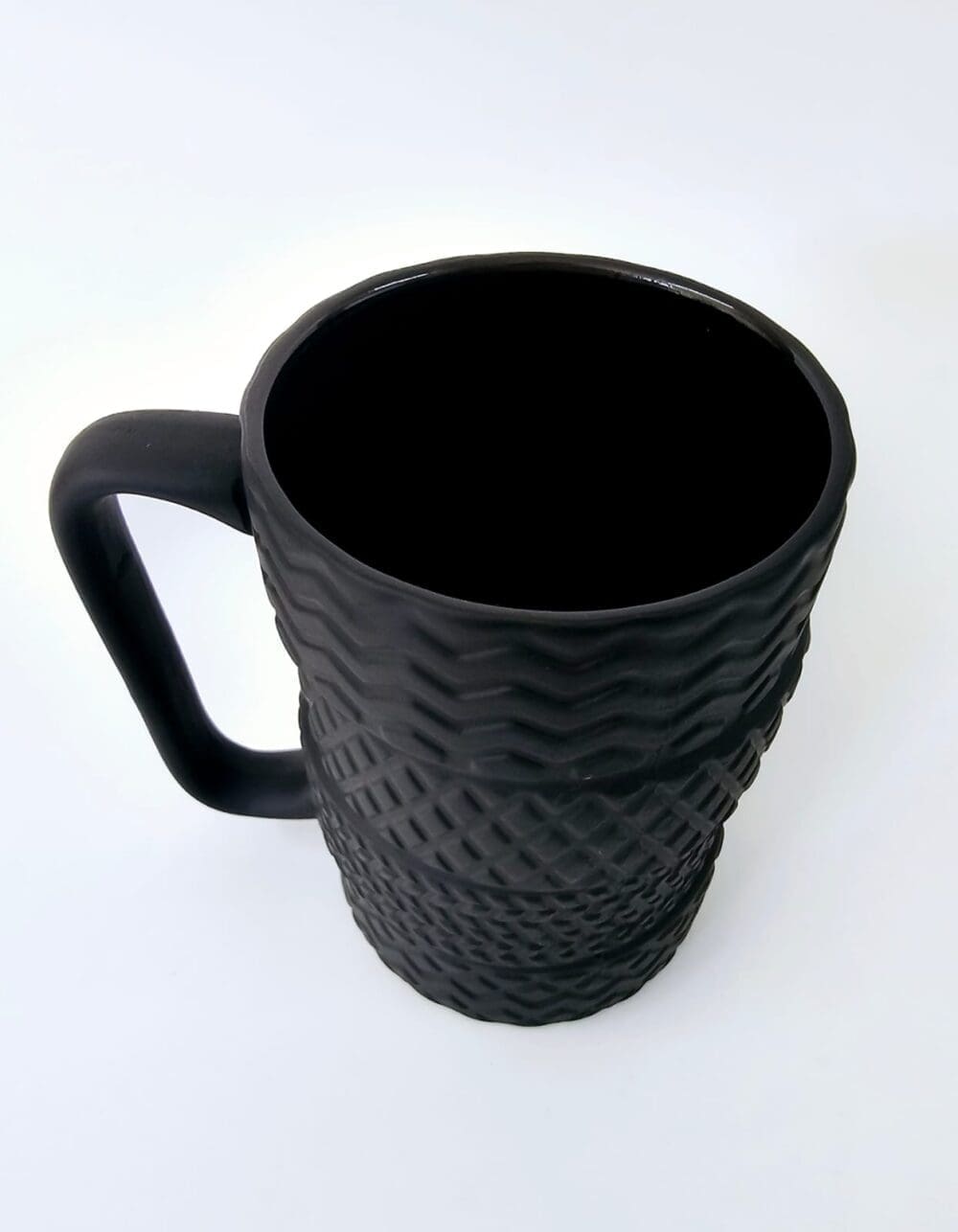 Limited Edition :  Novelty Ceramic Black Matte Car Tire Mug