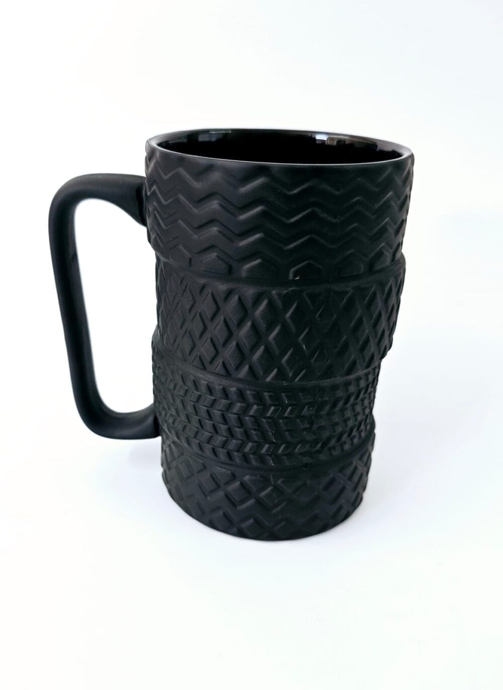 Limited Edition :  Novelty Ceramic Black Matte Car Tire Mug