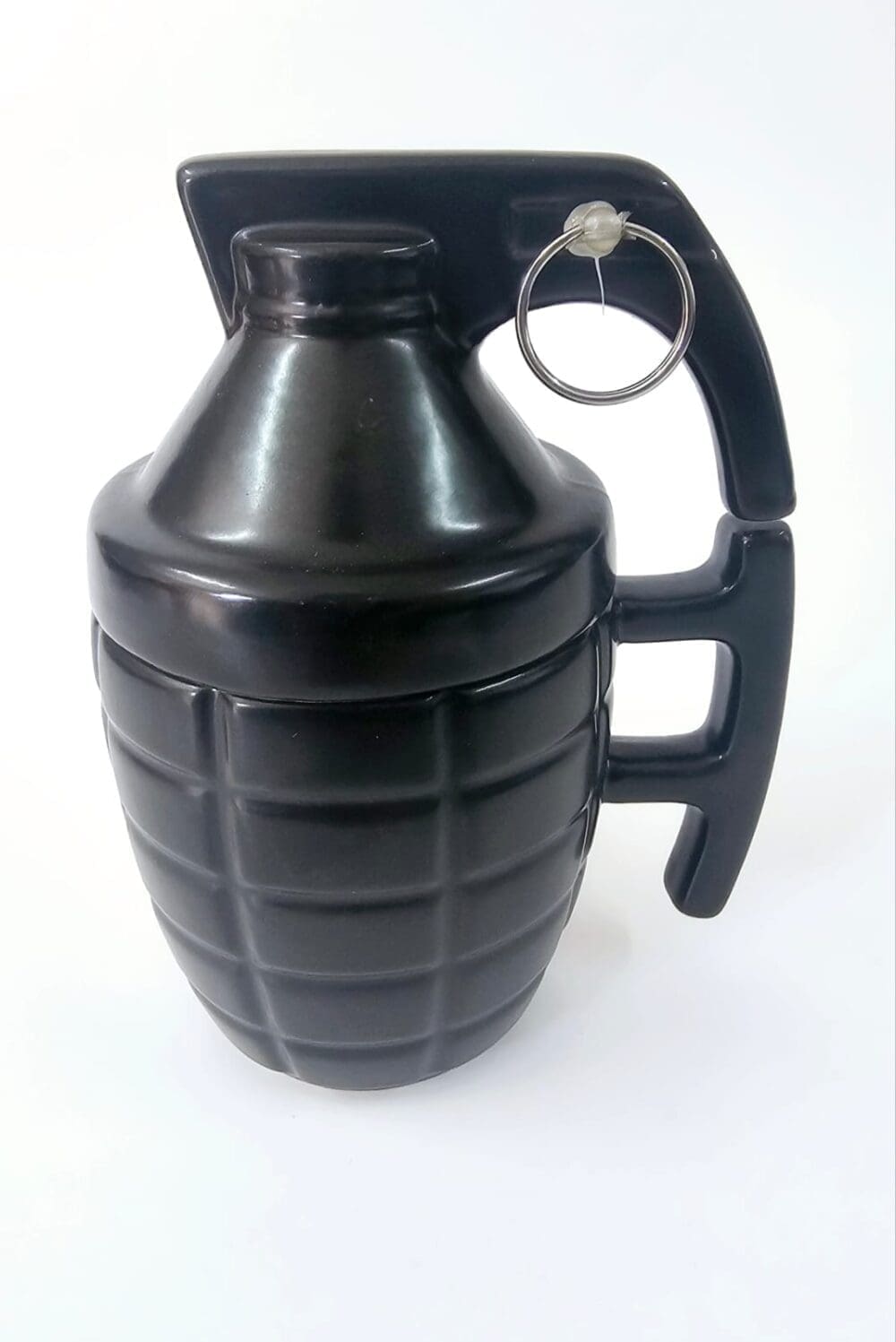 Limited Edition :  Novelty 12oz Black Ceramic Grenade Mugs With Lid