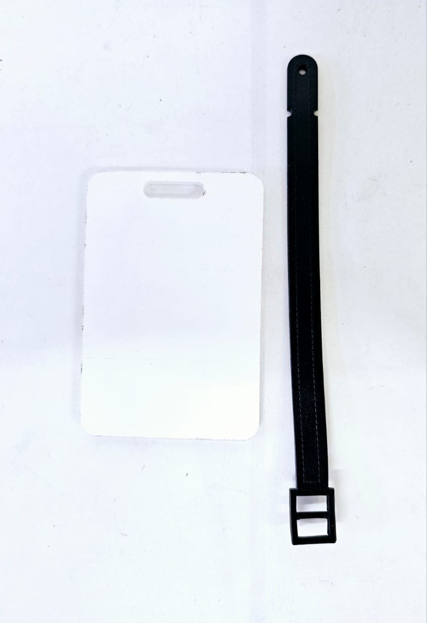 Laser Sublimation Blanks : 3 & 4mm Subli Acrylic Luggage Tag or Name Tag (includes strap)