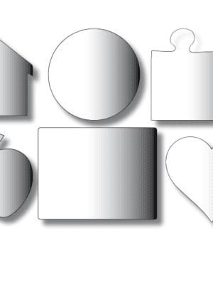 Laser Sublimation Blanks : 3mm Super Glossy Single Sided Sublimation MDF MOUSE PADS (6 Styles)