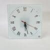 Sublimation Blanks : Glass, Mirror Square Clock (With Roman Numerals)