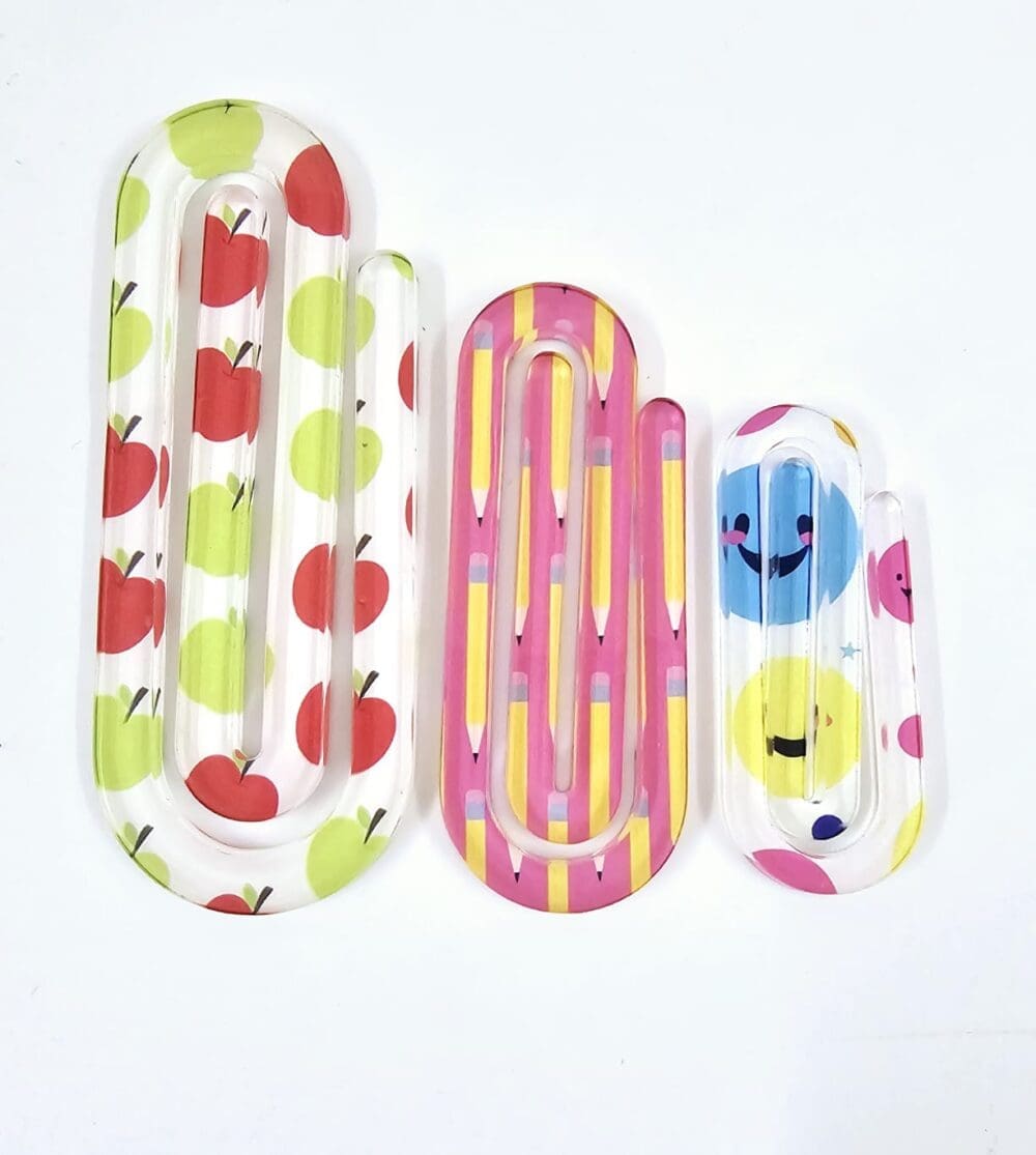 Laser Sublimation Blanks : 3mm Subli-acrylic Paper Clip Bookmark (5 sizes)