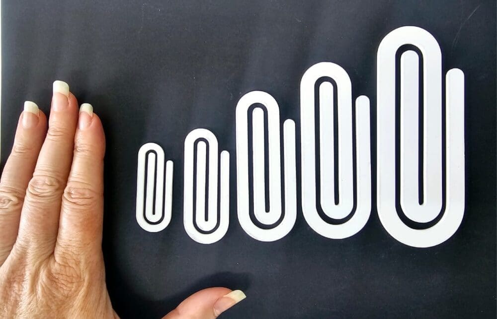 Laser Sublimation Blanks : 3mm Subli-acrylic Paper Clip Bookmark (5 sizes)