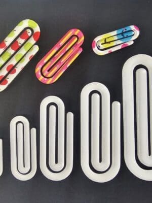 Paperclipbookmarke Laser Sublimation Blanks : 3mm Subli-acrylic Paper Clip Bookmark (5 sizes)