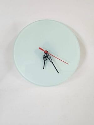Sublimation Blanks : Round Glass Wall Clock